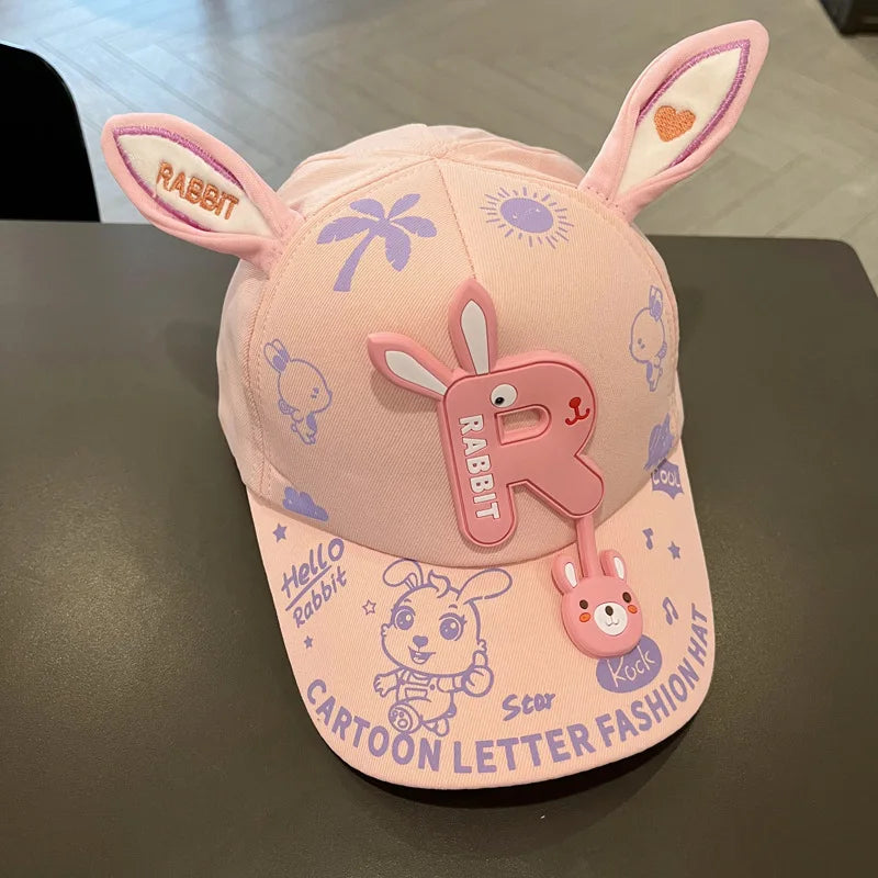 Cartoon Animals Kids Baseball Cap Cute Children Sunshade Duck Tongue Caps 2-7Year Boy Girl Outdoor Sport Visors Baby Peaked Hat