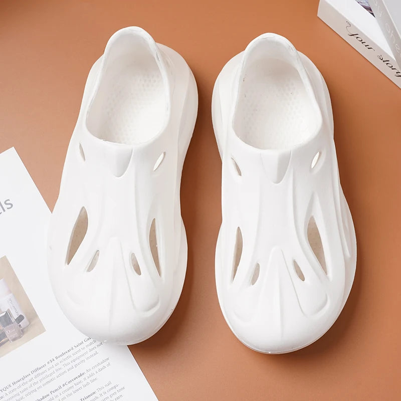 2024 new fashion thick bottom wear-resistant anti-slip and deodorant sandals set feet in summer wear waterproof breathable