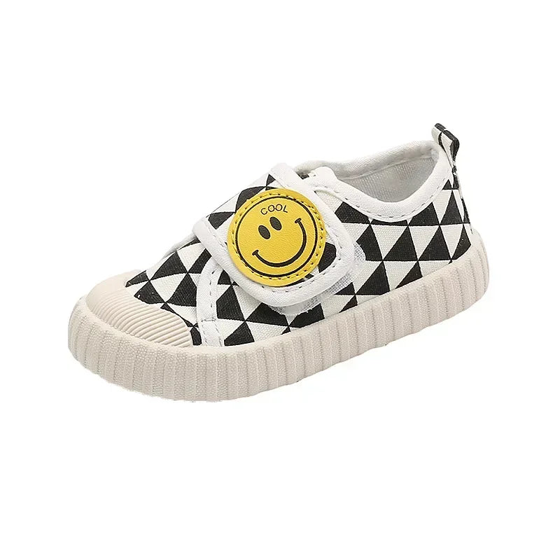Fashion Children Shoe Versatile Canva Shoe 2025spring Autumn New Boy Shoe Flat Casual Shoes Simple Girl Shoes Comfort Baby Shoes