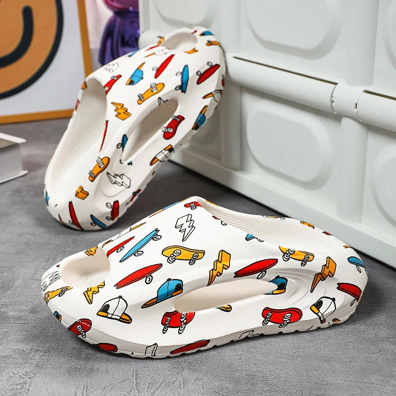 New shoes shoes children wear outside the summer indoor non-slip and deodorant eva bathroom home slippers large children