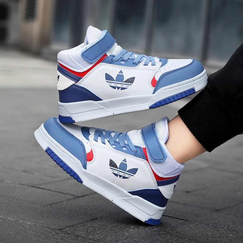 Cuhk kids high top combat basketball shoes boys student sports rebound wear resistant non-slip board shoes girls