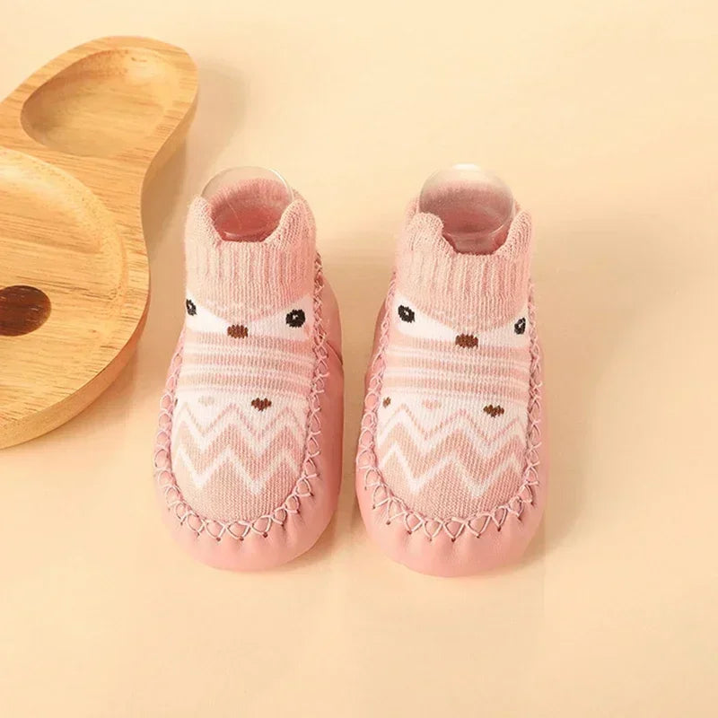 Baby Socks Slippers With Rubber Soles Girl Boy Infant Newborn Children Floor Socks Shoes Anti Slip Soft Sole Toddlers Indoor