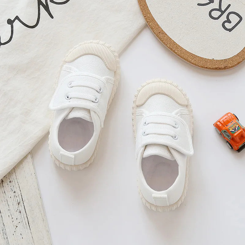 Children Leopard Canvas Shoes Toddler Infant Boy Sneakers Girl Candy Color Casual Shoes Baby Kids Breathable Soft Leisure Shoes