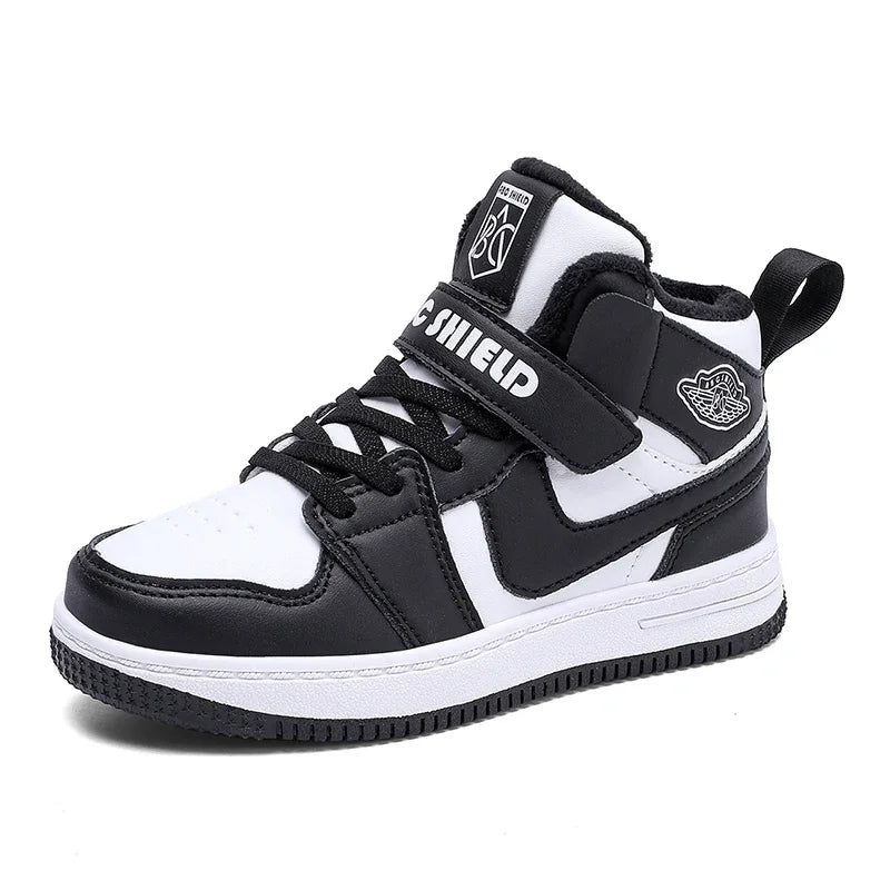 Boys' Sports Shoes 2024 Fall New Children's Shoes Basketball Shoes Net Top Student Non-slip Running Shoes Chaussure De Sport