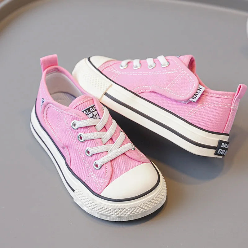Children Canvas Shoes Sneakers Parent-Child Shoes Boys Shoes Girls Kindergarten White Cloth Shoes Small White Shoes Board Shoes