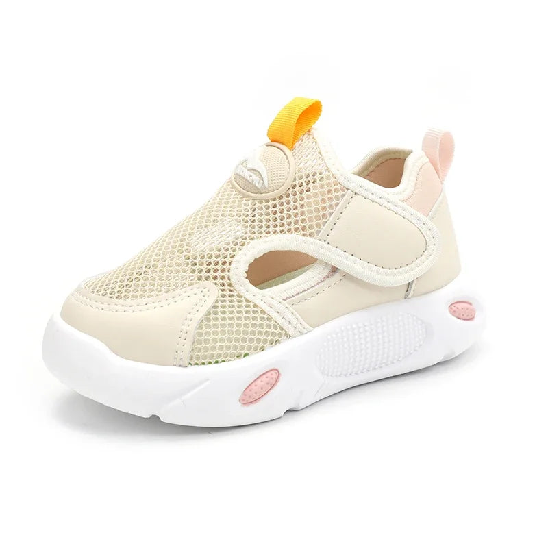 Summer Kids Boys Shoes Breathable Mesh Running Shoes For Girls Lightweight Hook Loop Toddler Shoes Child Sneakers tenis infantil