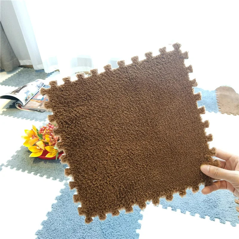 20pcs Activities Mat For Baby Soft Plush Kids Carpet Children's Play Rugs Toys EVA Foam Babies Puzzle Interlock Floor Mats 30*