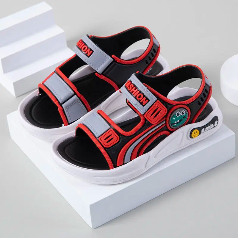 Summer Baby Sandals Cute Cartoon Baby Boy Sandals Soft Sole Anti-slip Boys Girls Sandals Toddler Baby Shoes Beach 2-10 Years