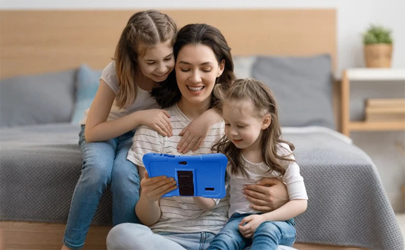 7Inch Android Kids Tablet 2GB 32GB Toddler Tablet with Hebrew Bluetooth WiFi Shockproof Case Kiddies Study Educational Toy Gift