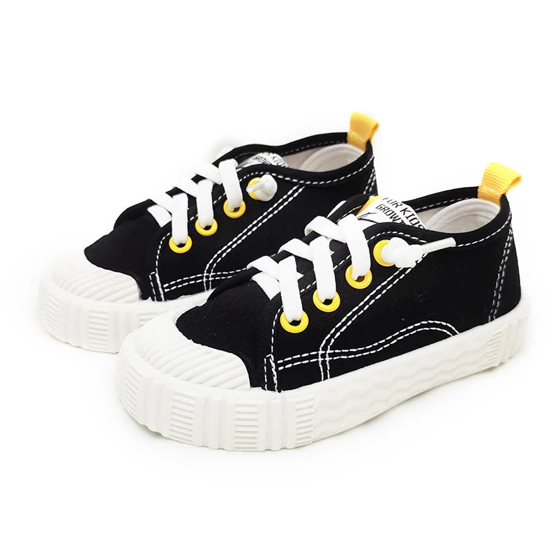 Children's Spring Canvas Shoes Children's Casual Shoes for Girls Comfort Kids Flat Sneakers