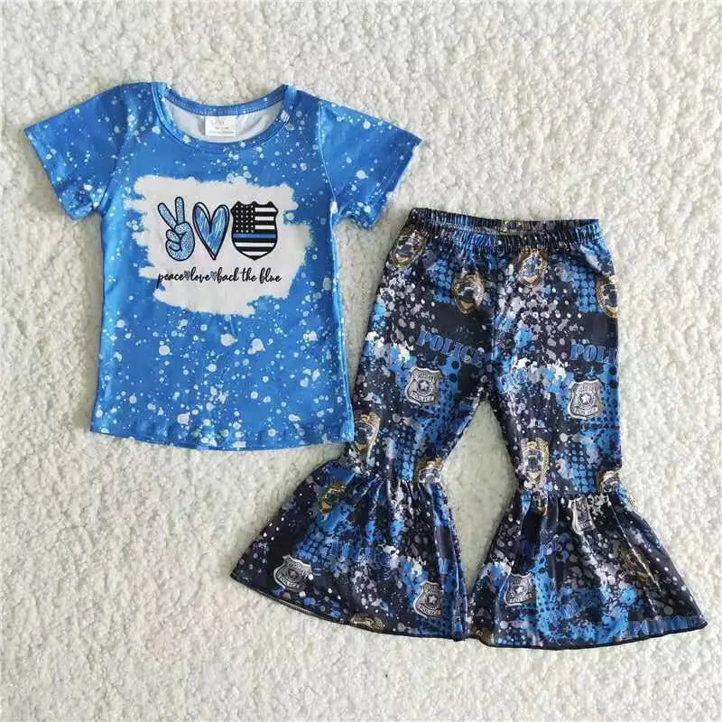 A16-16 Wholesale summer girls sets ARMY gray green lace set baby girls clothes Summer Boutique toddler kids sets