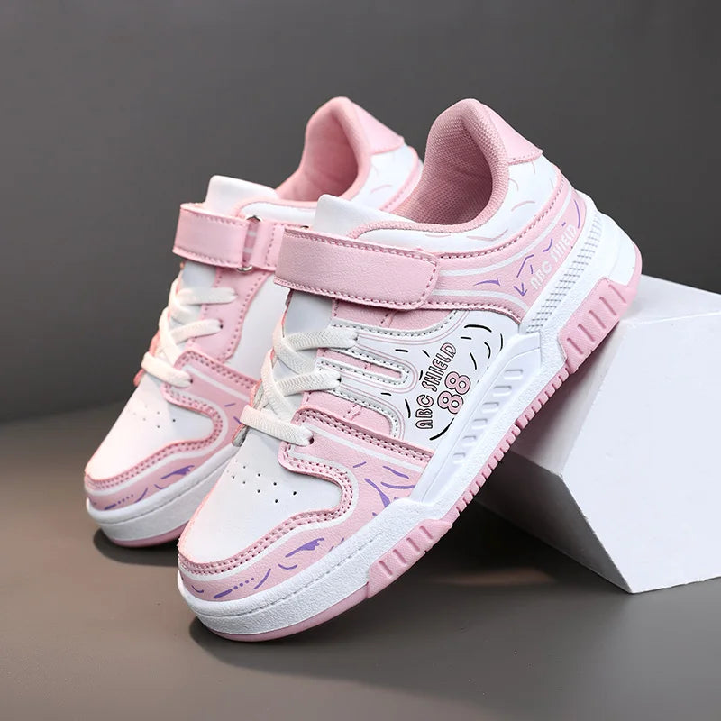 New Four Seasons Small White Shoes board shoes children sports casual shoes 8 colors 28-39