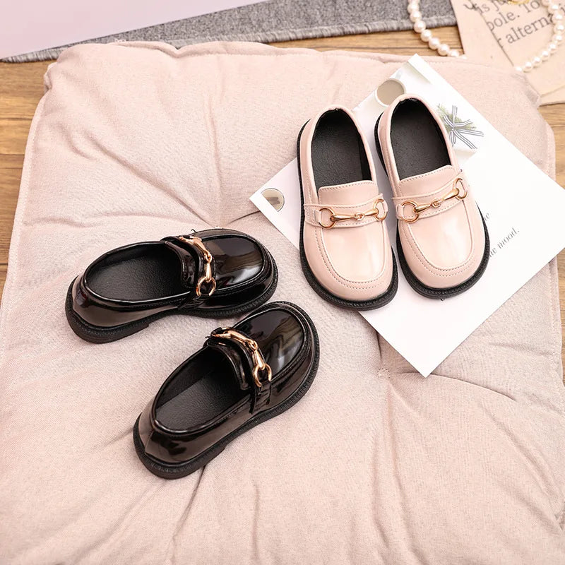 Girl Shoe Fashion Flats for Children Casual Kid Shoe Comfortable PU Leather Shoes Boys Girl Kid Candy Loafers Flat Boy Shoe여아 구두