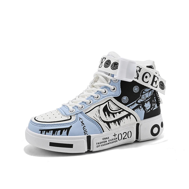 Boys' shoes Cotton shoes Winter 2025 new fleece thickened children's sports shoes large children high top board shoes