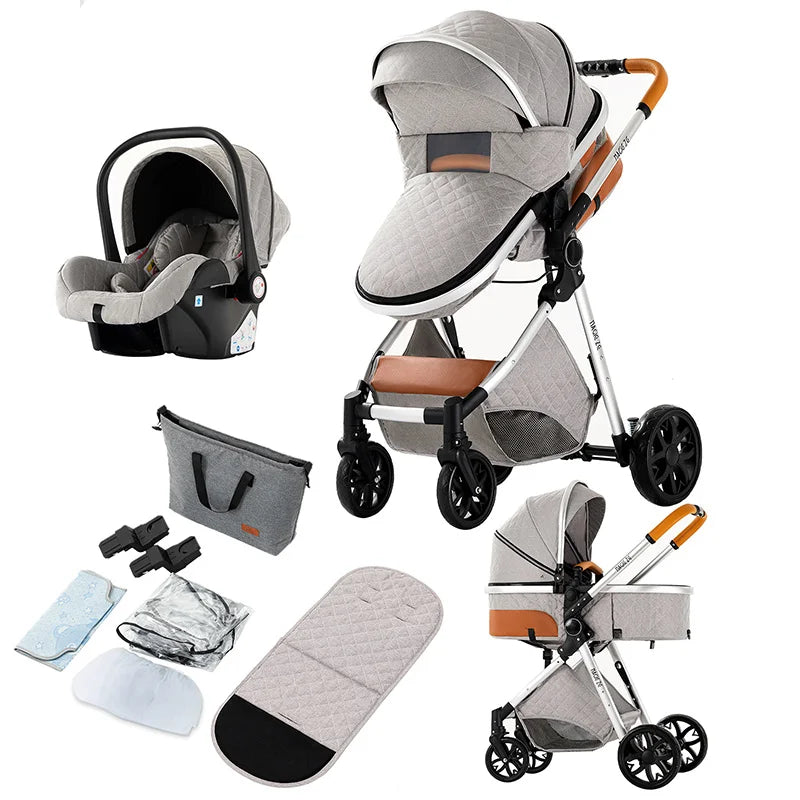 toddler stroller 3 in 1 strollers compact stroller baby stroller and car seat infant stroller mother kids travel system stroller