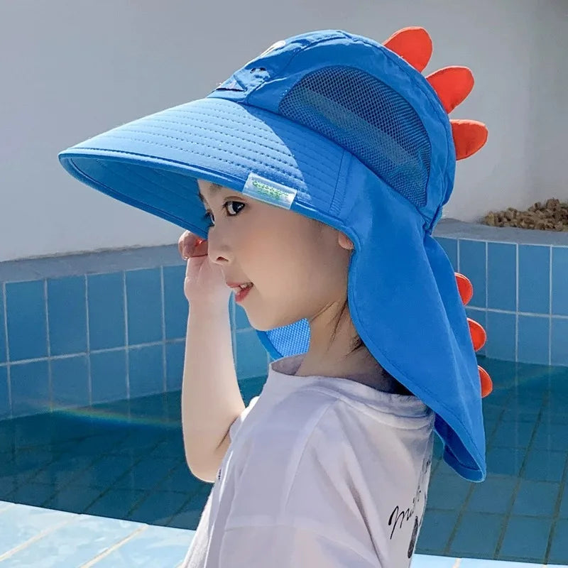 Children's Sunscreen Hat Baby Sun Hat Beach UV Protection Summer Thin Breathable Large Brim Fisherman Hat