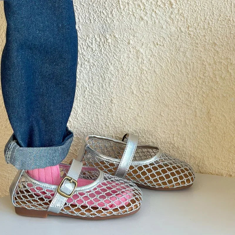 2025 Children Casual Sandals for Girls Summer New Fashion Korean Style Soft Bottom Non-slip Versatile Chic Cut-outs Beach Shoes