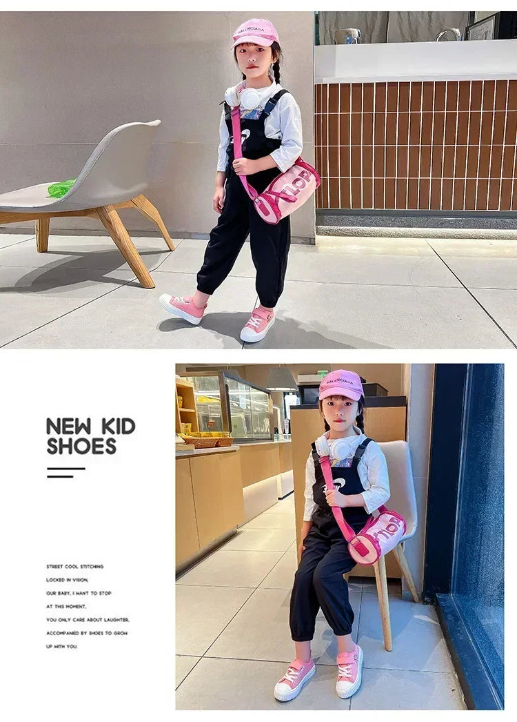 2025Kids Sneakers Toddler Fashion Sports Shoes for Boys Girls Flats Walking Shoes Soft Sole Kids Sneakers