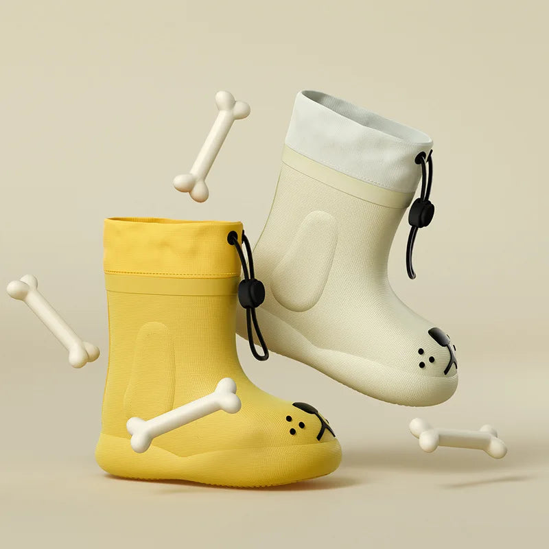 rain boots children kids waterproof rain boots boy safety children rain shoes for girls EVA stock decorative