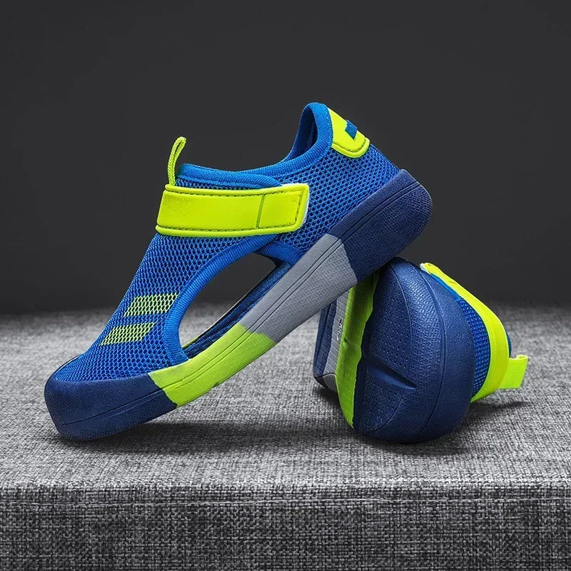 New Children Casual Mesh Shoes Boys Beach Sandals Kids Lightweight Closed Toe Baby Sport Sandals for Girls Eu Size 23-36