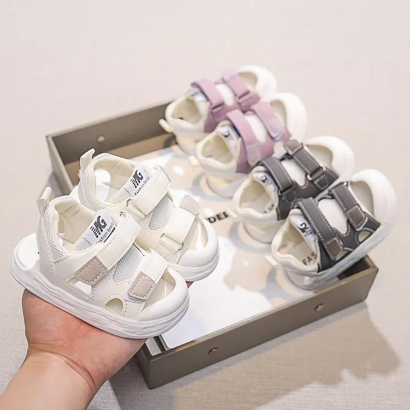 Summer Breathable Mesh Shoes Children Sport Shoes Boys Girls Hollow Out Skate Cool Fashion Baby Children Sandals