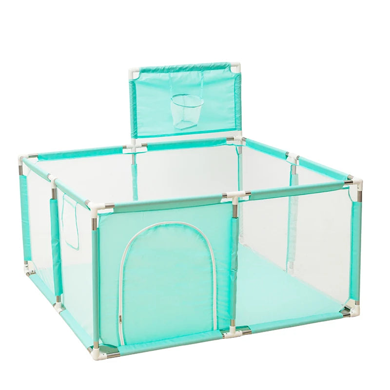IMBABY 128*128cm Baby Playpens Home Baby Playground Square Foam Children's Park Security Fence Safety Barrier for Baby