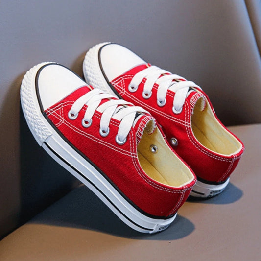 Children's Canvas Sneakers – Low-Top Casual Sports and Running Shoes for Boys and Girls, Ideal for School and Everyday Wear