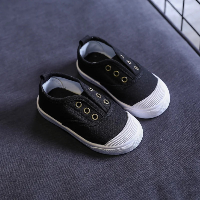 Candy Color Kids Shoes For Girl Children Canvas Shoes White Sneakers Comfortable Boys Flat School Shoes