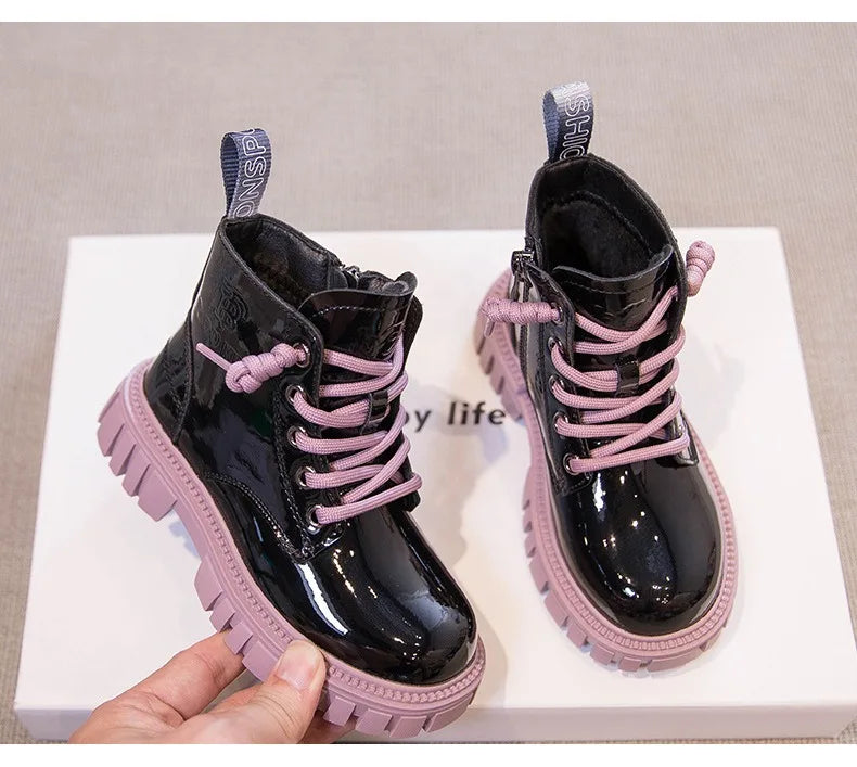 Winter Kids' Snow Boots – Thick Warm Faux Fur Boots for Boys and Girls, Soft-Soled, Anti-Slip Fashion Footwear for Babies and Children