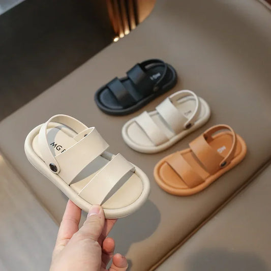 Children's Sandals 2025 Summer New Style Beach Shoes Soft Bottom Boys' Shoes Trendy Casual Wear Ideal for Outdoor Activities