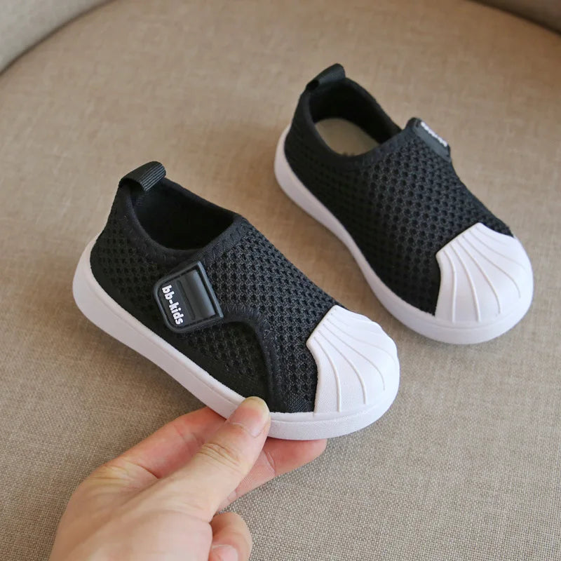 Boy Sport Shoe Spring Autumn Allmatch Tennis Shoe Casual Shoe Comfortable Girl Shoe Soft Soled Skate Shoe Shell Head Kid Shoe운동화