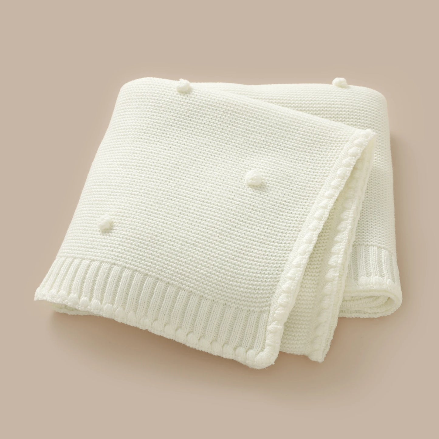 Infant Baby Blanket 90*70cm Sleepsack Fashion Solid Dot Newborn Boy Girl Bedding Quilt Knit Srtoller Swaddling Super Soft Plaids