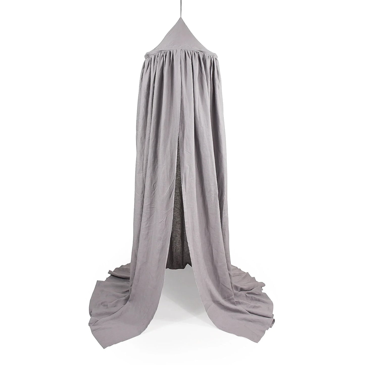Kids Bed Canopy Cotton Linen Cover Net  Baby Crib Reading Nook Curtain Nursery Room Decor Hideaway Hanging Round Tent