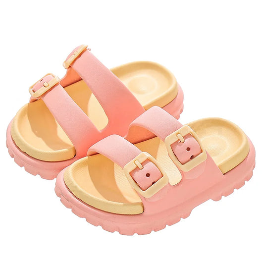 Children's Slippers Summer Removable Non-slip Home Beach Baby Slippers Comfortable Boys Girls Daily Kids Sandals High Quality