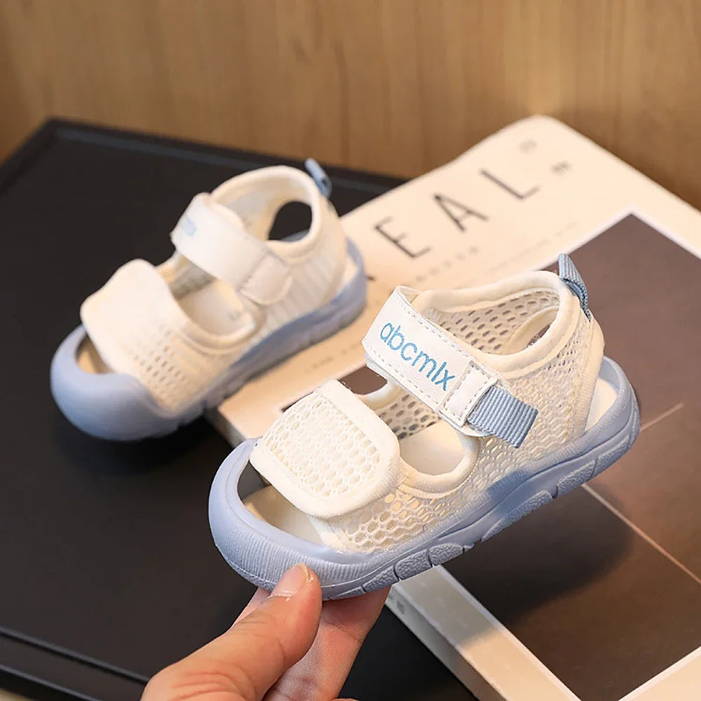Summer Mesh Sandals For Girls Ergonomics Anti-slippery Infant Girl's Sandals Breathable Toddler Shoes For Summer Beach Shoes