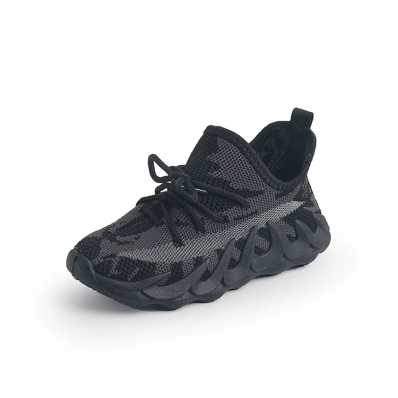 2025 Autumn Styles Boys Sneakers Children's Shoes Breathable Mesh Shoes Fly Weaving Girls Casual Shoes Soft Sole Baby