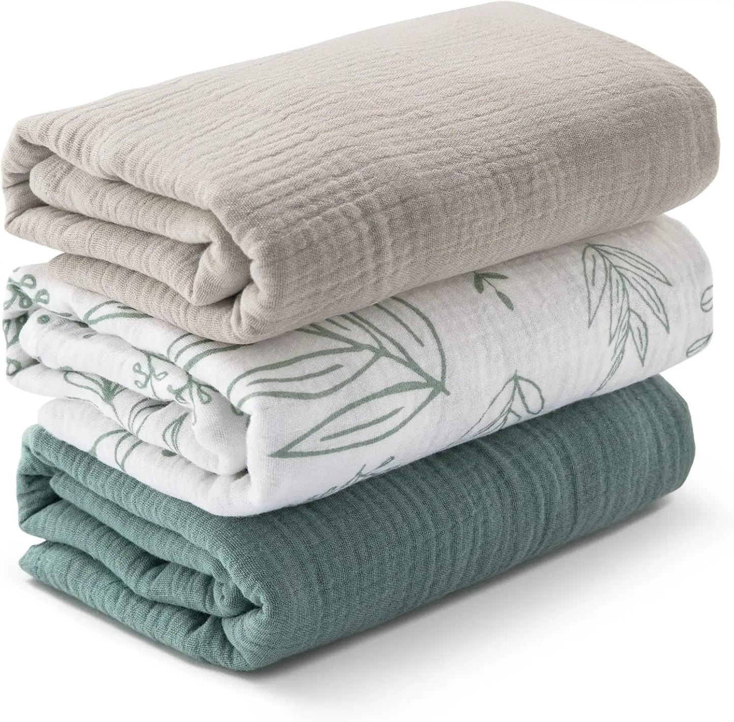Muslin Waddle Blankets for Newborn Breathable Soft Receiving Blanket Swaddle Wrap Burping Clothes Essentials Infant Shower Items