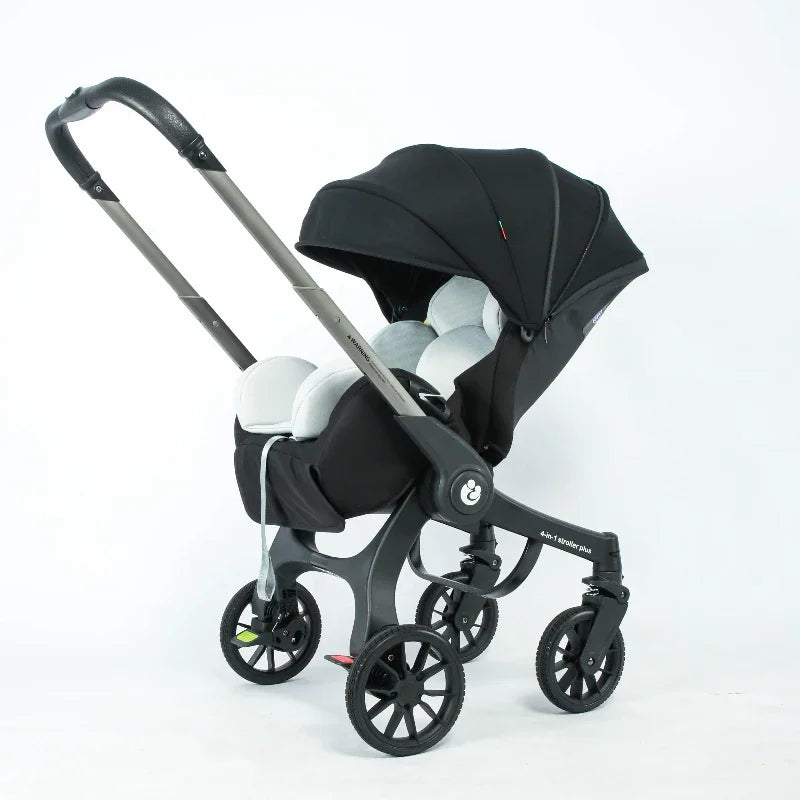 Baby Stroller 4in1 EU Stock, 3 in1 baby trolley car with car seat,multifunctional foldable easy portability baby carriage