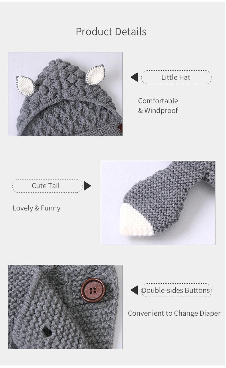 INSULAR Baby Knitting Sleep Quilts Newborn Envelope Swaddle Blankets Infant Anti-kicking Warm For Stroller Spring Autumn Winter