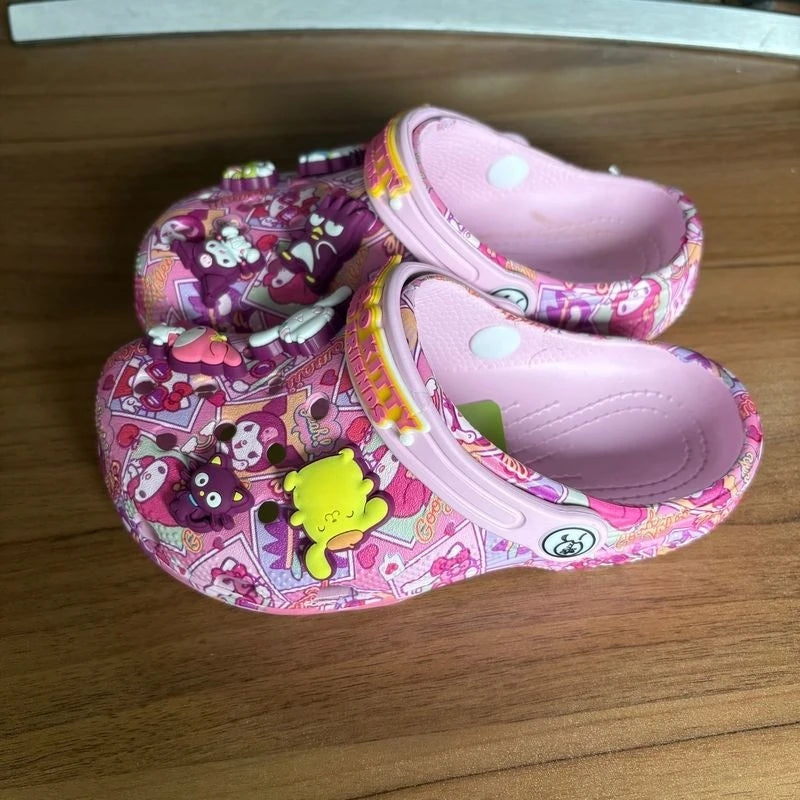 New Hot Selling Sanrio Black Melody New Summer Male And Female Cartoon Children' Slippers Anti Slip And Anti Fall Holiday Gift