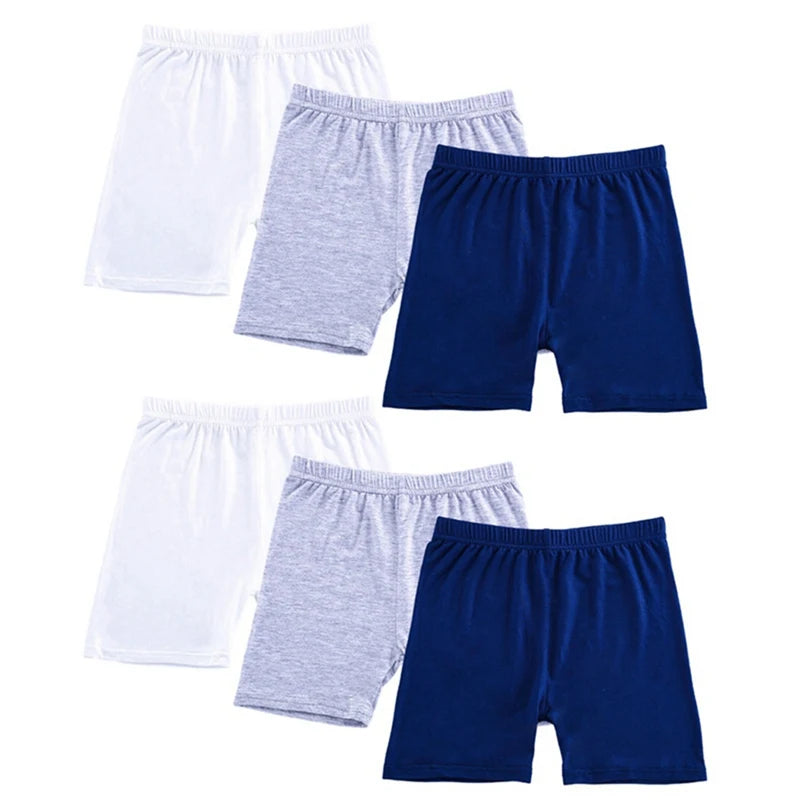 6Pcs/Set Candy Color Cotton Girls Short Safety Pants Kids Underwear Leggings Children Summer Cute Shorts Underpants for 2-10Y