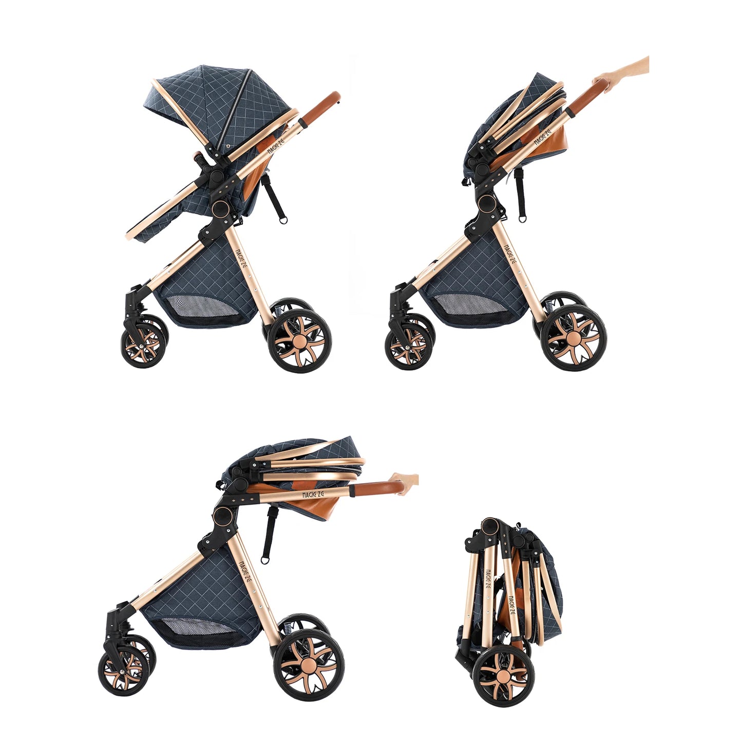 3 In 1 Baby Cart Baby Stroller Baby Carriage Kid Infant Baby Accessories Portable Newborn Travel Children light Mother-Kids