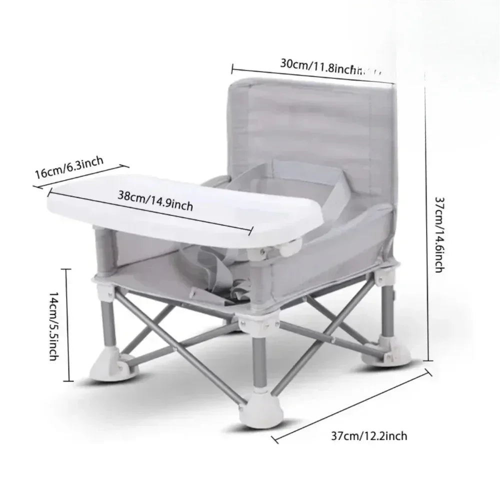 Portable Baby Seat for Indoor Outdoor Camping Beach Lawn Toddler Child Boy Girl Foldable for Travel Carry-on Meal and Playtime