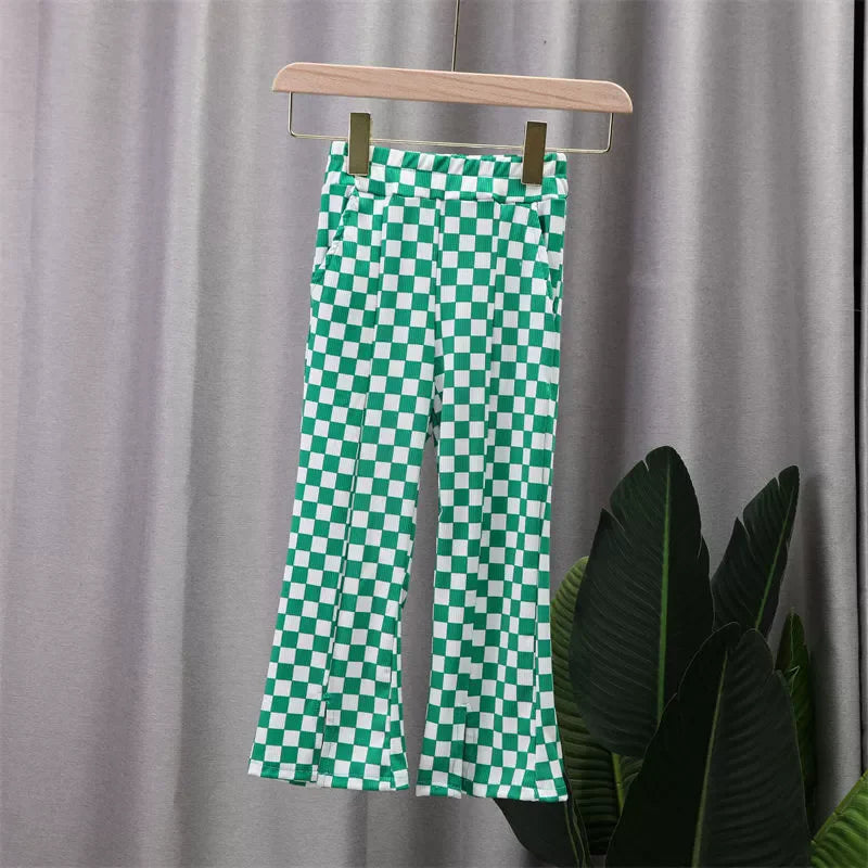 Girls Fashion Clothing Sets Summer New Kids Short Sleeve Suits Print T-Shirts+Pants 2Pcs Children Sweet Outfits 2-10 Years