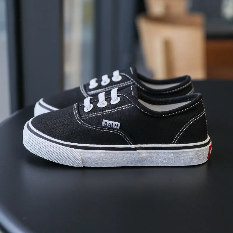 Kindergarten Shoes Spring and Fall Children's White Shoes Boys Board Shoes Cloth Shoes Performance Shoes Children Canvas Shoes