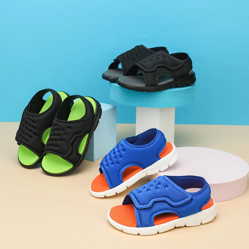 Summer Kids' Sandals – Non-Slip, Soft-Soled Beach & Sport Shoes for Toddlers and Young Children (Sizes 21–30)