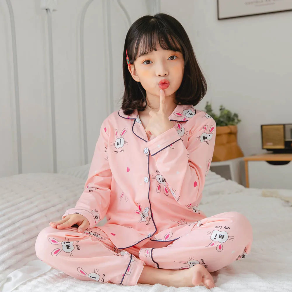 Summer Kids' Pajama Set – Soft Cotton Dinosaur Print Sleepwear for Boys and Girls, Comfortable Homewear for Toddlers and Children