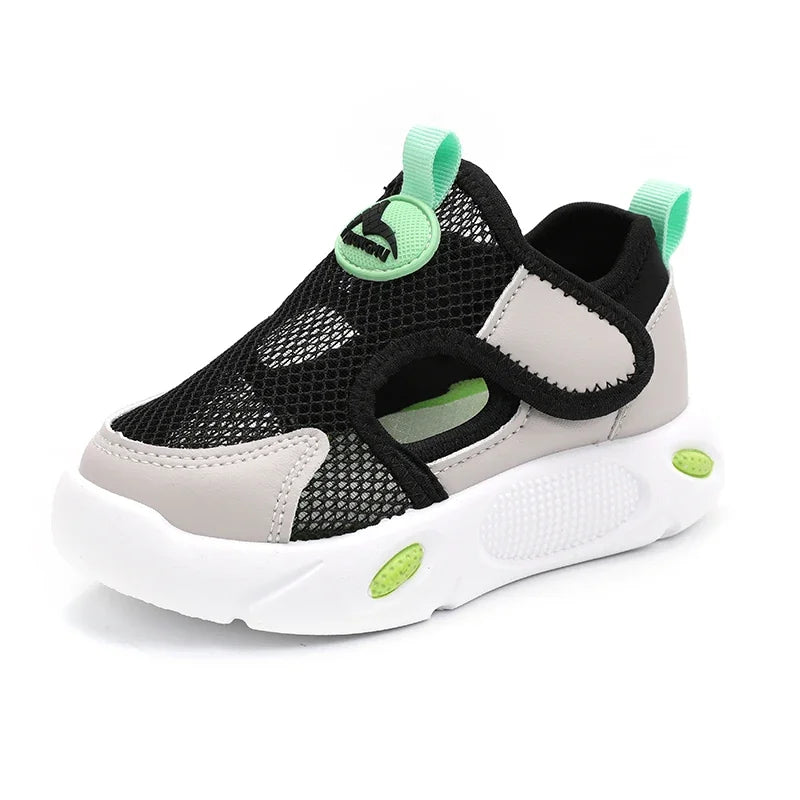 Summer Kids Boys Shoes Breathable Mesh Running Shoes For Girls Lightweight Hook Loop Toddler Shoes Child Sneakers tenis infantil