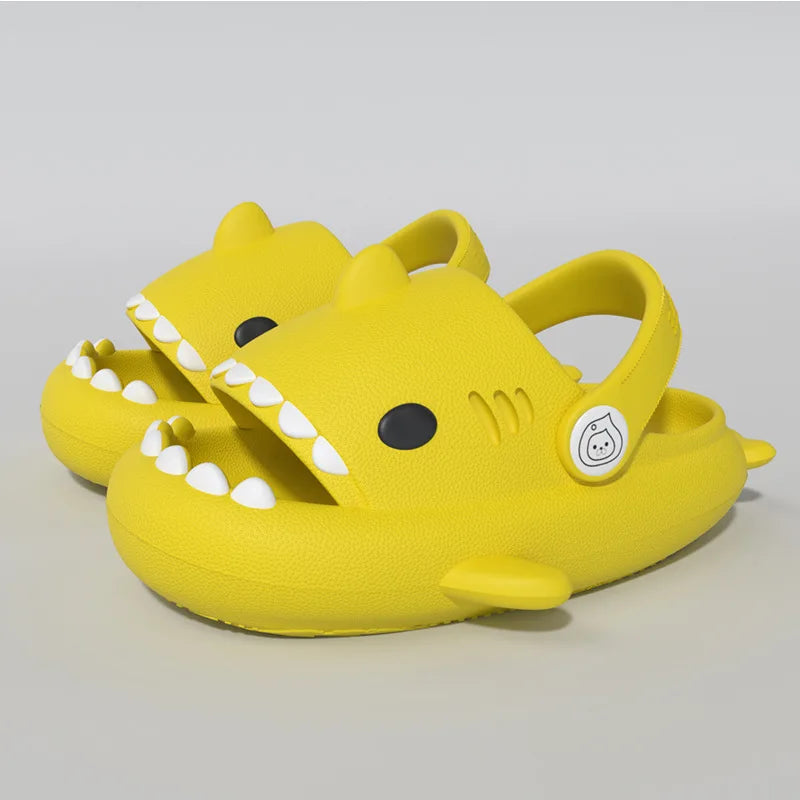 Unisex Shark Slide Sandals – Summer Couple & Kids' Soft Clogs Indoor/Outdoor Platform Slippers for Men and Women
