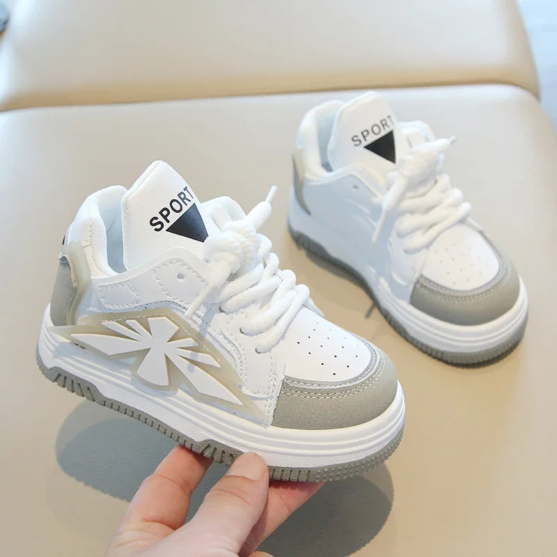 2025 New Spring Childrens Sneakers Boys Sport Shoes Girls Non-slip Casual Shoes High Top Student Shoes Toddler Shoe